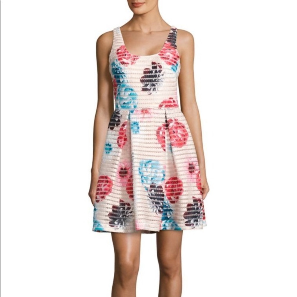 Guess Floral Fit & Flare Dress size 4